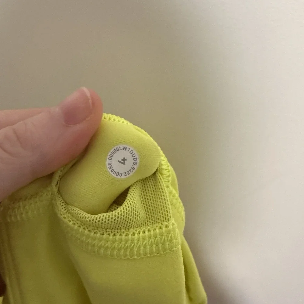 Lululemon Align Nulu Crop Tank Top Electric Lemon Yellow Size 4